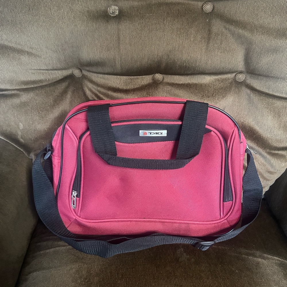 Small Burgundy Travel Bag